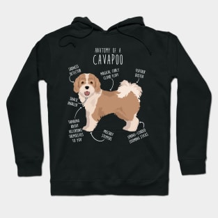 Parti Cavapoo Dog Anatomy Hoodie